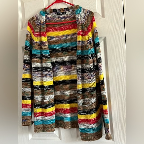 noracora Sweaters - Rainbow cardigan Noracora XL granny core cottage long sleeve pockets open